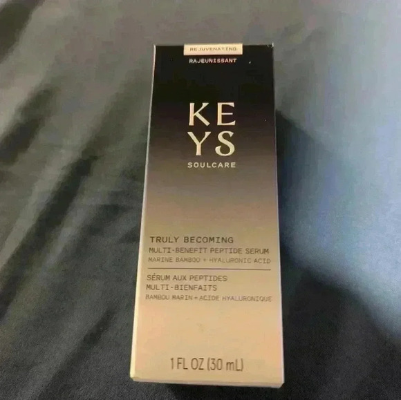 NIB Keys Soulcare Truly Becoming Multi Benefit Peptide Serum 1 Fl Oz - Picture 4 of 4